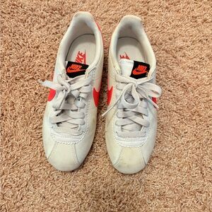 Nike Classic White and Red Sneakers